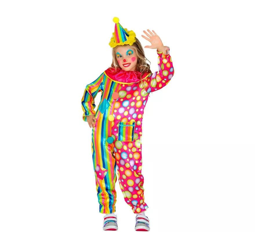 Disfraz de Payaso Topos para niña
