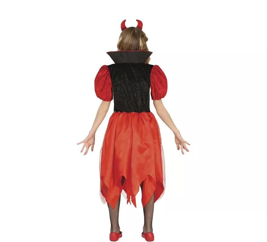 Disfraz de Pequeña Diablilla con vestido para niña