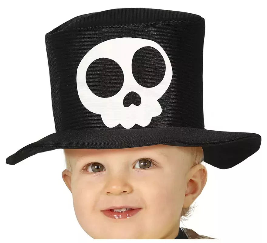 Translation missing: de.Disfraz de Pequeño Esqueleto con sombrero para bebé