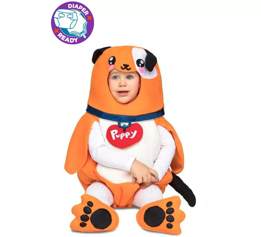 Translation missing: de.Disfraz de Perrito naranja para bebé