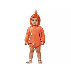 Orangefarbenes Fischkostüm für Babys