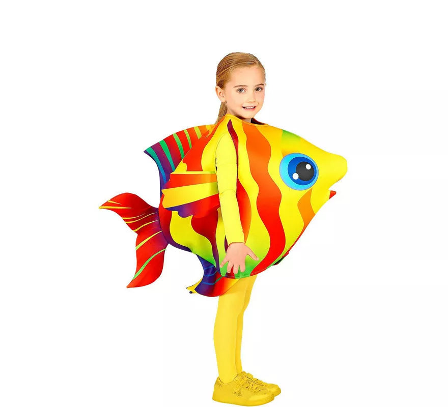 Translation missing: de.Disfraz de Pez Tropical Amarillo y Rojo para niños