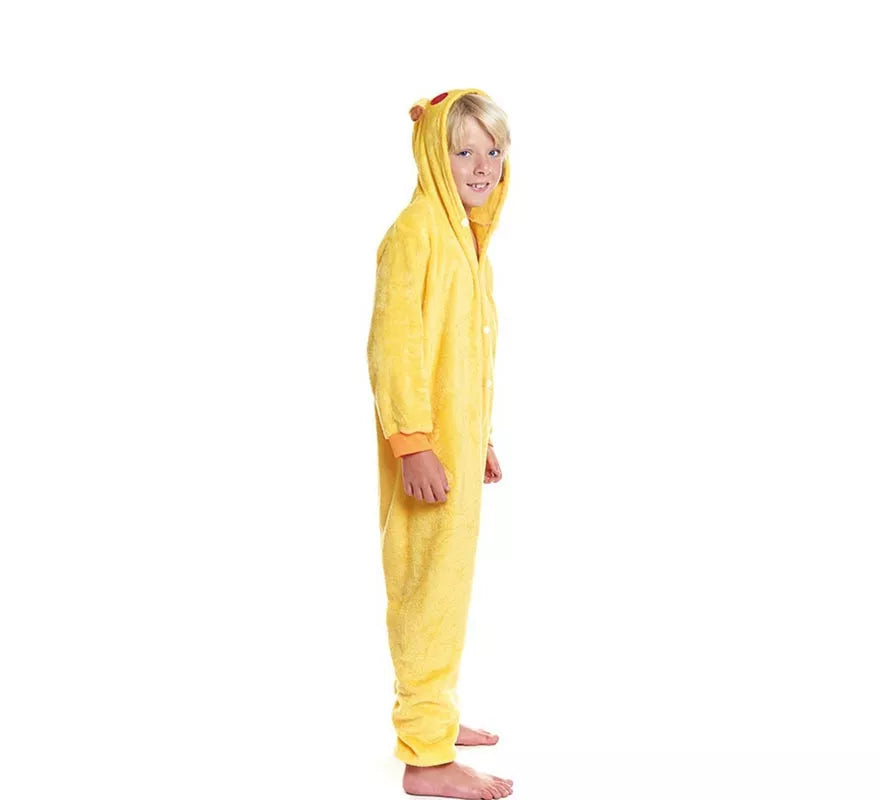 Translation missing: de.Disfraz de Pijama Chinchilla eléctrica con capucha para niño
