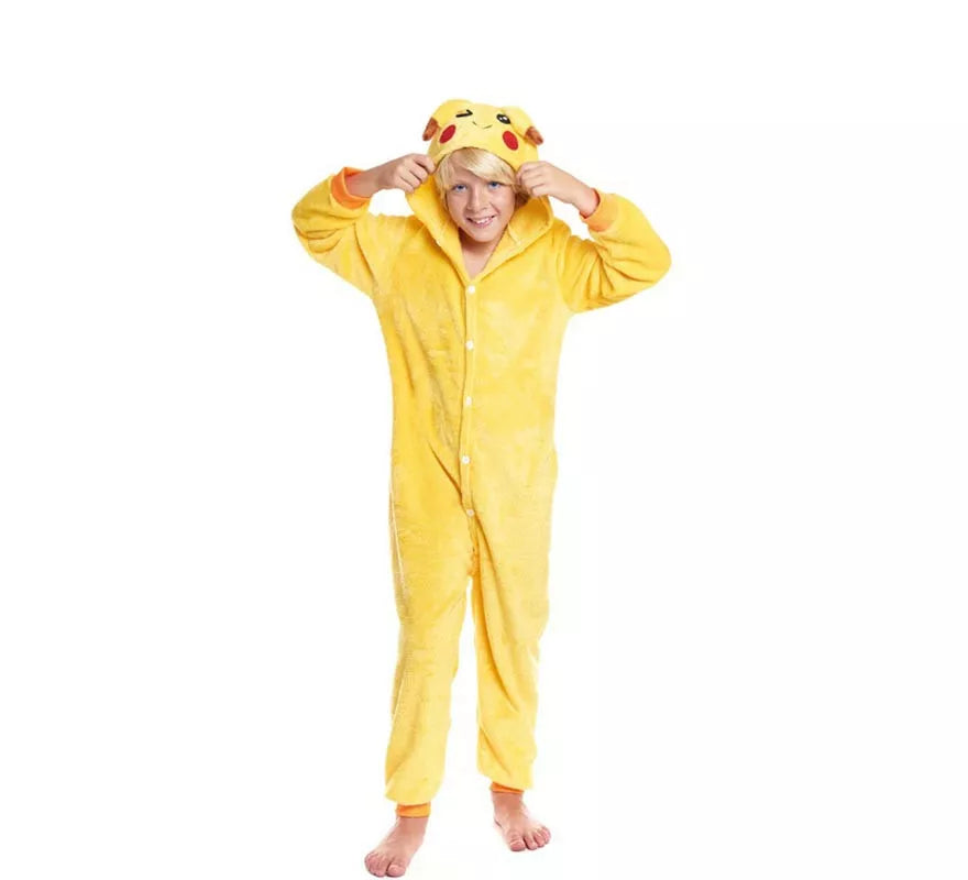 Translation missing: de.Disfraz de Pijama Chinchilla eléctrica con capucha para niño