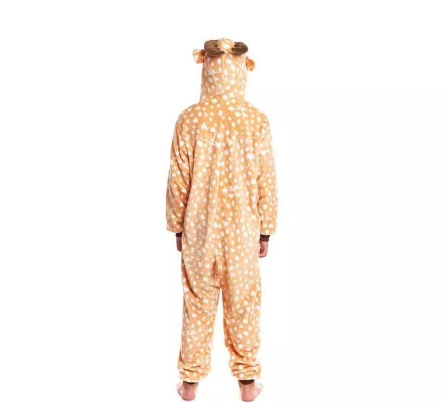 Translation missing: de.Disfraz de Pijama Ciervo lunares con capucha para niño