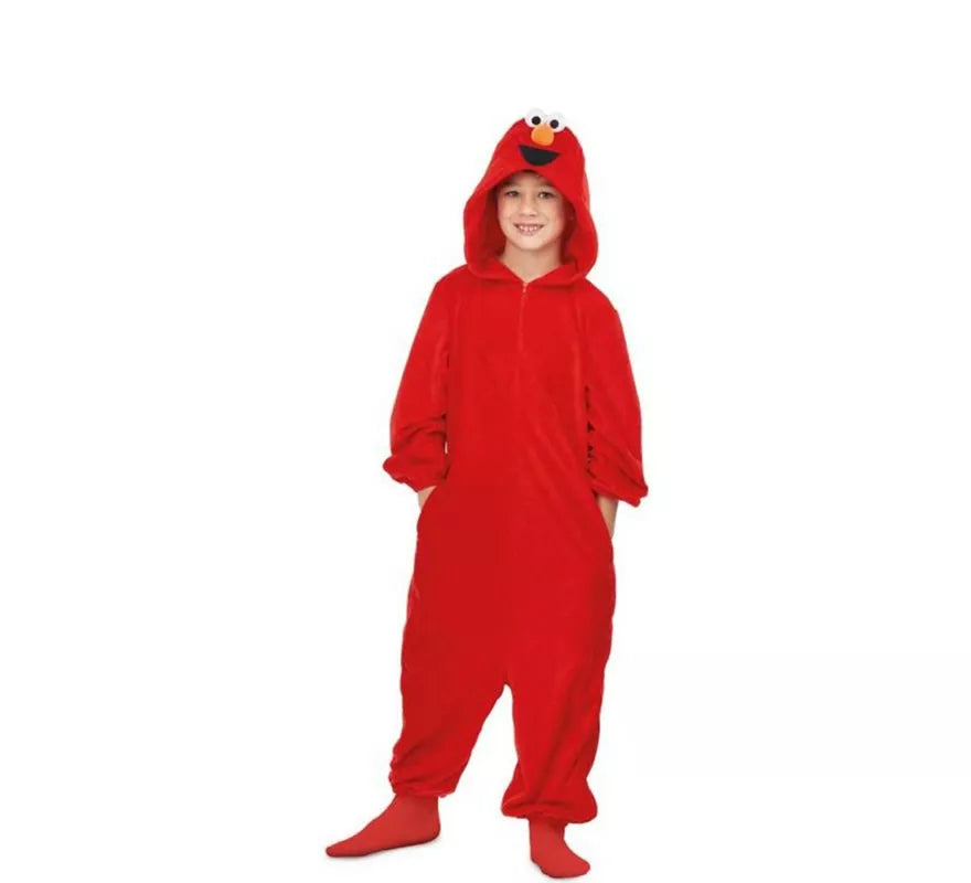 Translation missing: de.Disfraz de Pijama de Elmo de Barrio Sésamo para niños
