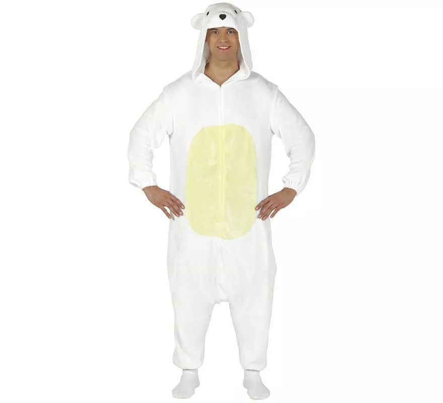 Translation missing: de.Disfraz de Pijama de Oso Polar para adultos