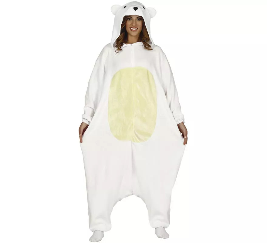 Translation missing: de.Disfraz de Pijama de Oso Polar para adultos