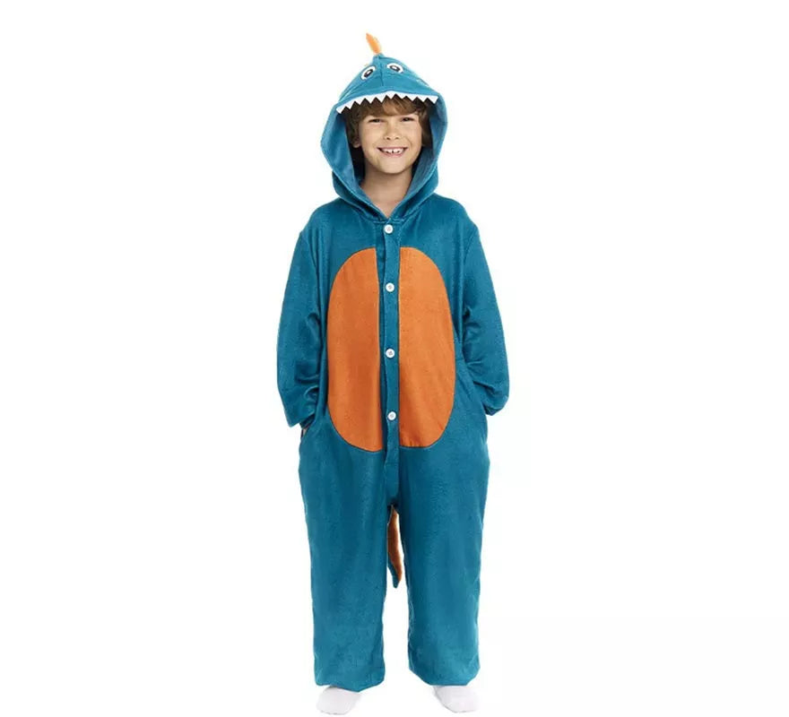 Translation missing: de.Disfraz de Pijama Dinosaurio Estegosaurio para niños