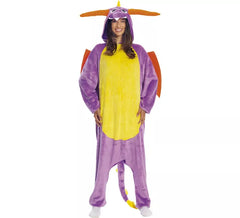 Drachen Pyjama Kostüm für Erwachsene