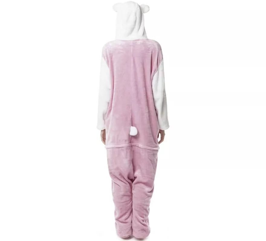 Translation missing: de.Disfraz de Pijama Gato rosa para adultos