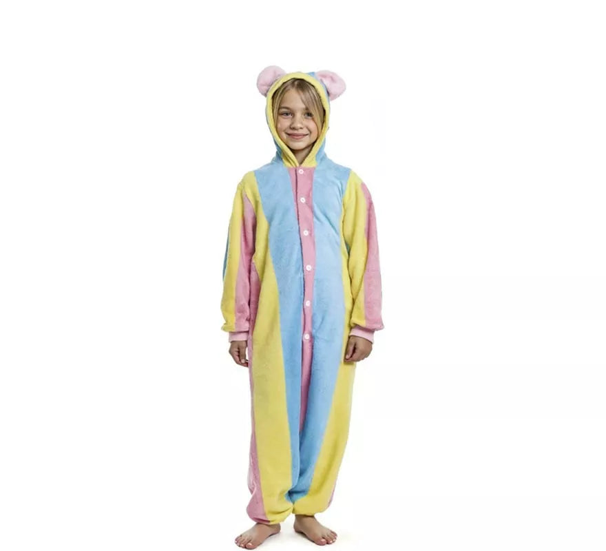Translation missing: de.Disfraz de Pijama Llama multicolor con capucha para niño
