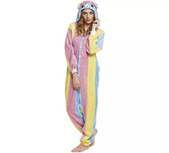 Mehrfarbiges Lama-Pyjama-Kostüm für Damen