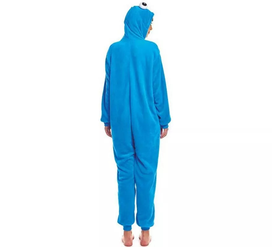 Translation missing: de.Disfraz de Pijama Monstruo azul ojos grandes para mujer