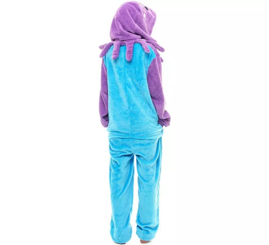 Translation missing: de.Disfraz de Pijama Pepa Pulpa azul para adultos