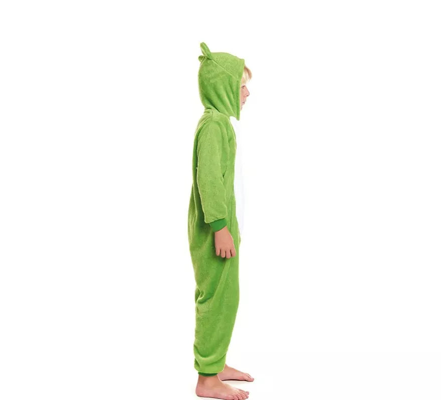 Translation missing: de.Disfraz de Pijama Rana verde con capucha para niño