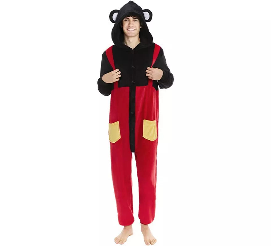 Translation missing: de.Disfraz de Pijama Ratón Peto para hombre