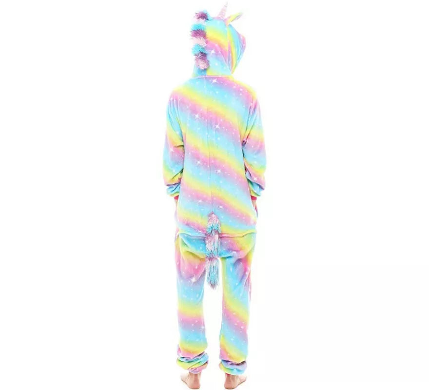 Disfraz de Pijama Unicornio Arcoíris para adultos