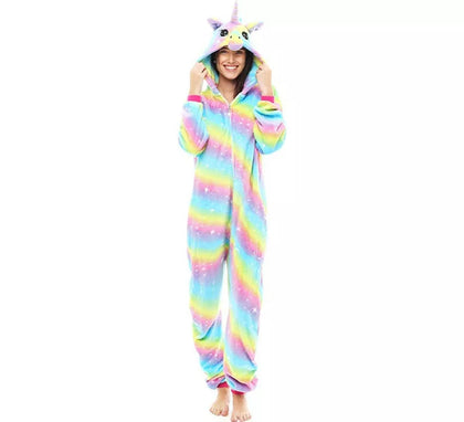 Disfraz de Pijama Unicornio Arcoíris para adultos