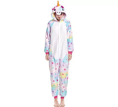 Einhorn-Stern-Pyjama-Kostüm für Damen
