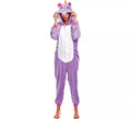 Disfraz de Pijama Unicornio lila y blanco para adultos