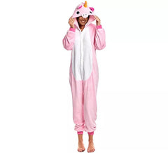 Rosafarbenes Einhorn-Pyjama-Kostüm für Damen