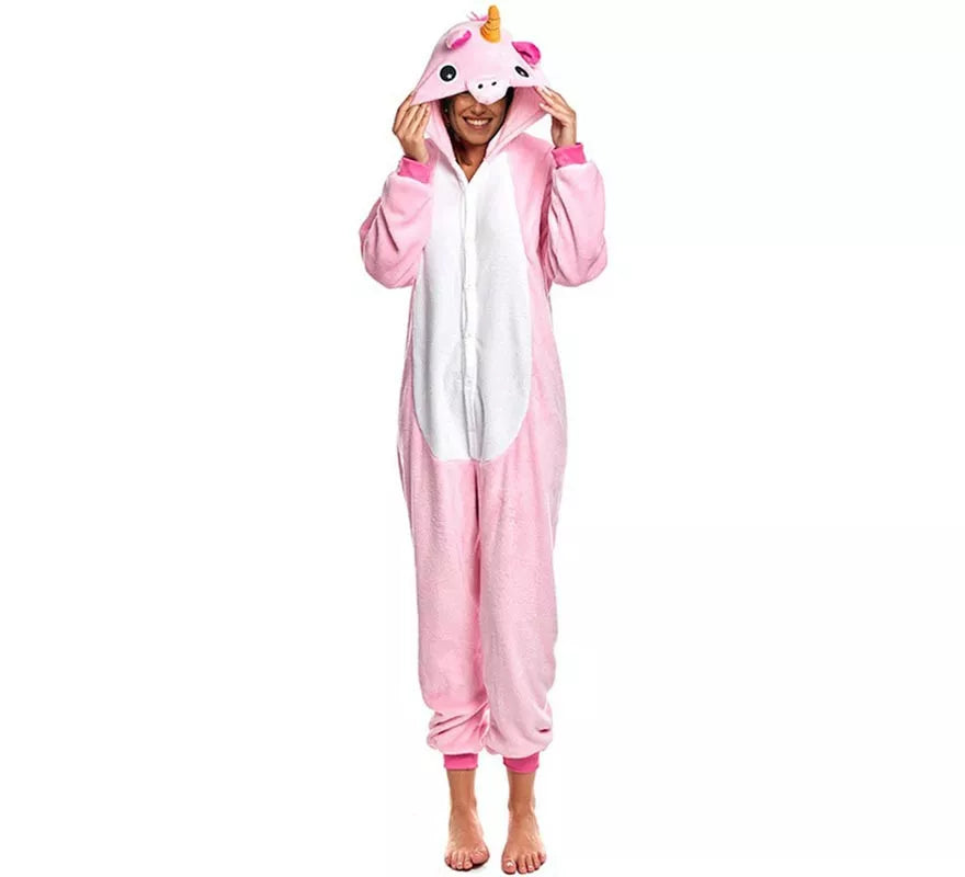 Translation missing: de.Disfraz de Pijama Unicornio rosa para adultos