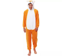 Orange-weißes Zorro-Pyjama-Kostüm für Herren