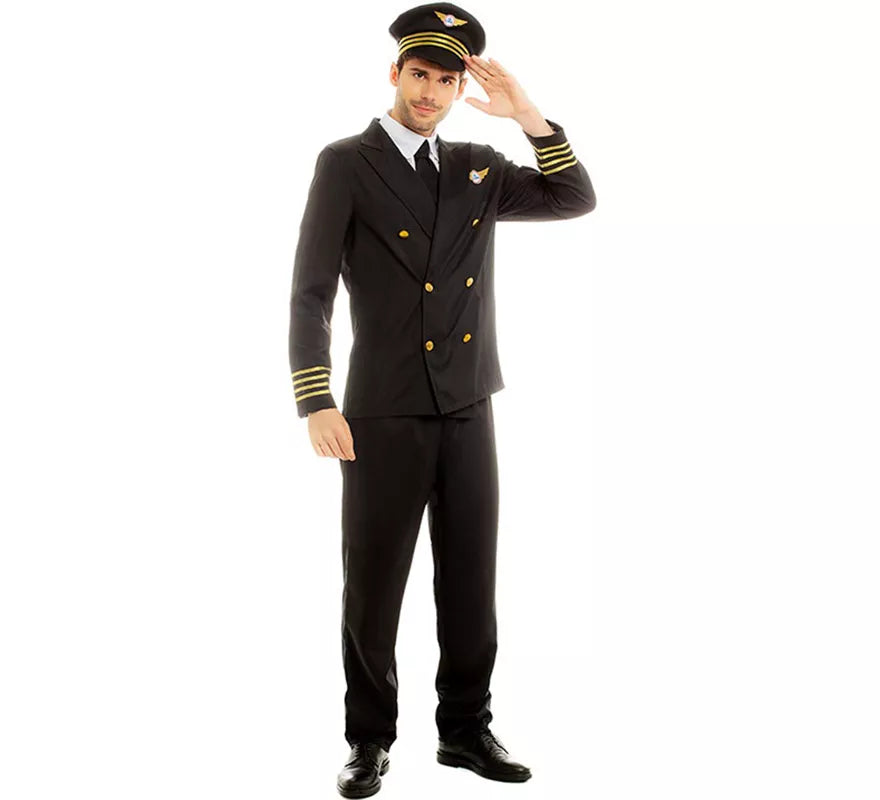 Translation missing: de.Disfraz de Piloto Capitán de Vuelo para hombre