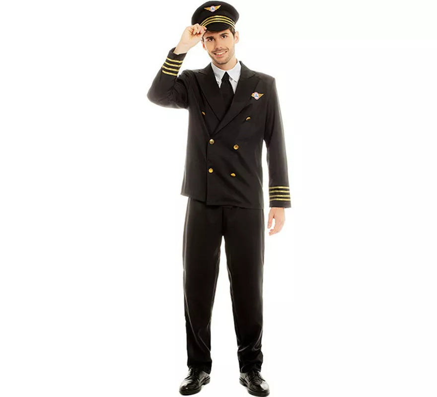 Translation missing: de.Disfraz de Piloto Capitán de Vuelo para hombre