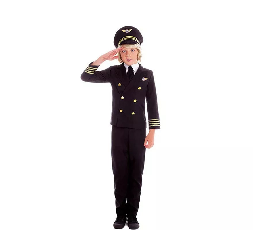 Translation missing: es.Disfraz de Piloto Capitán de Vuelo para niño