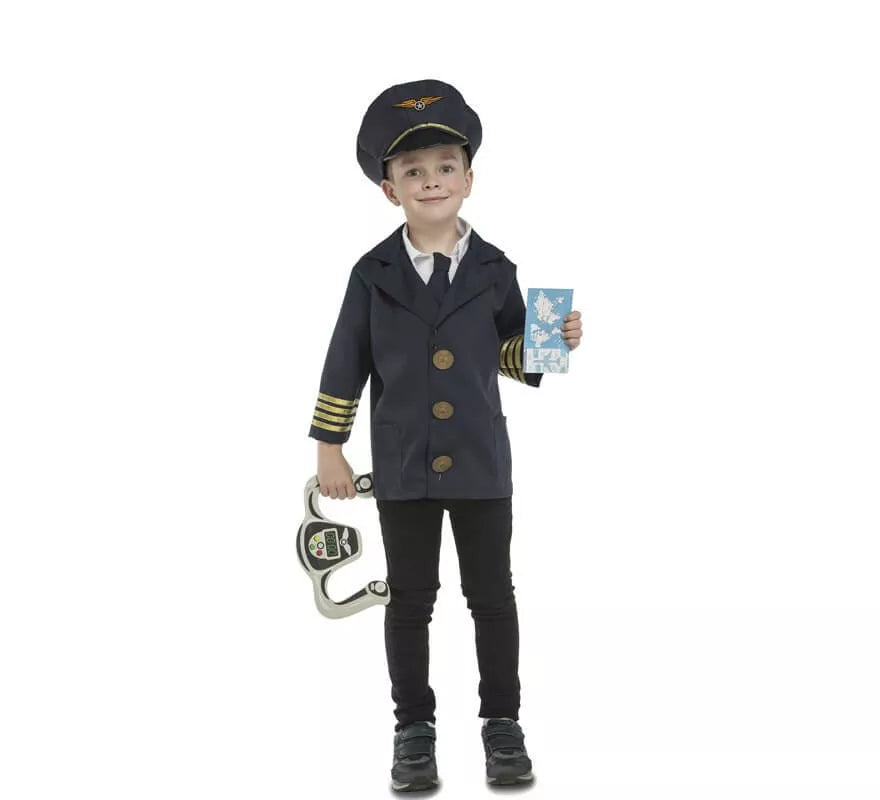 Translation missing: es.Disfraz de Piloto con accesorios para niños