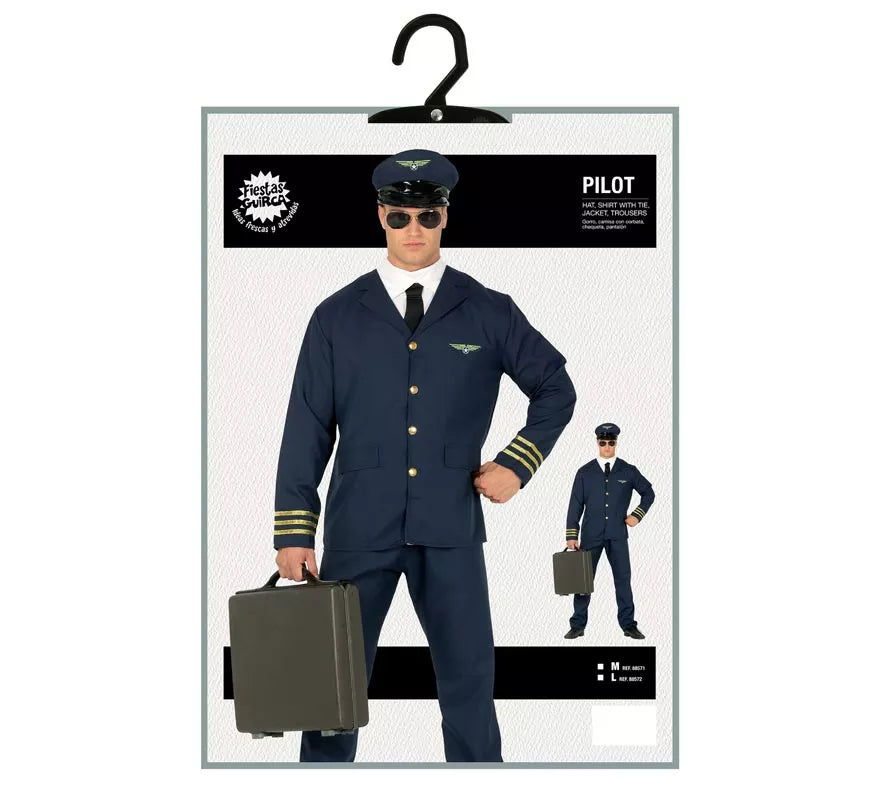 Translation missing: de.Disfraz de Piloto de Avión para hombre