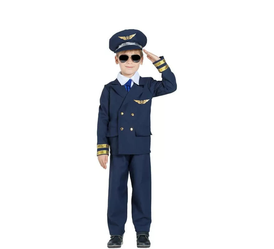 Translation missing: de.Disfraz de Piloto de Avión para niño
