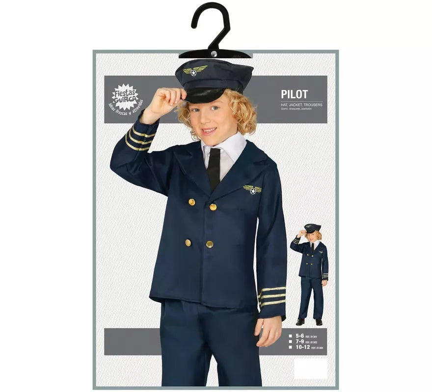 Translation missing: de.Disfraz de Piloto de Avión para niño