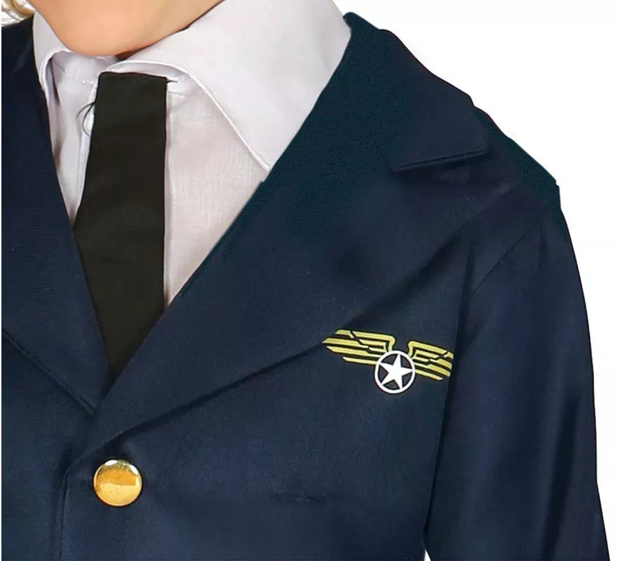 Translation missing: de.Disfraz de Piloto de Avión para niño