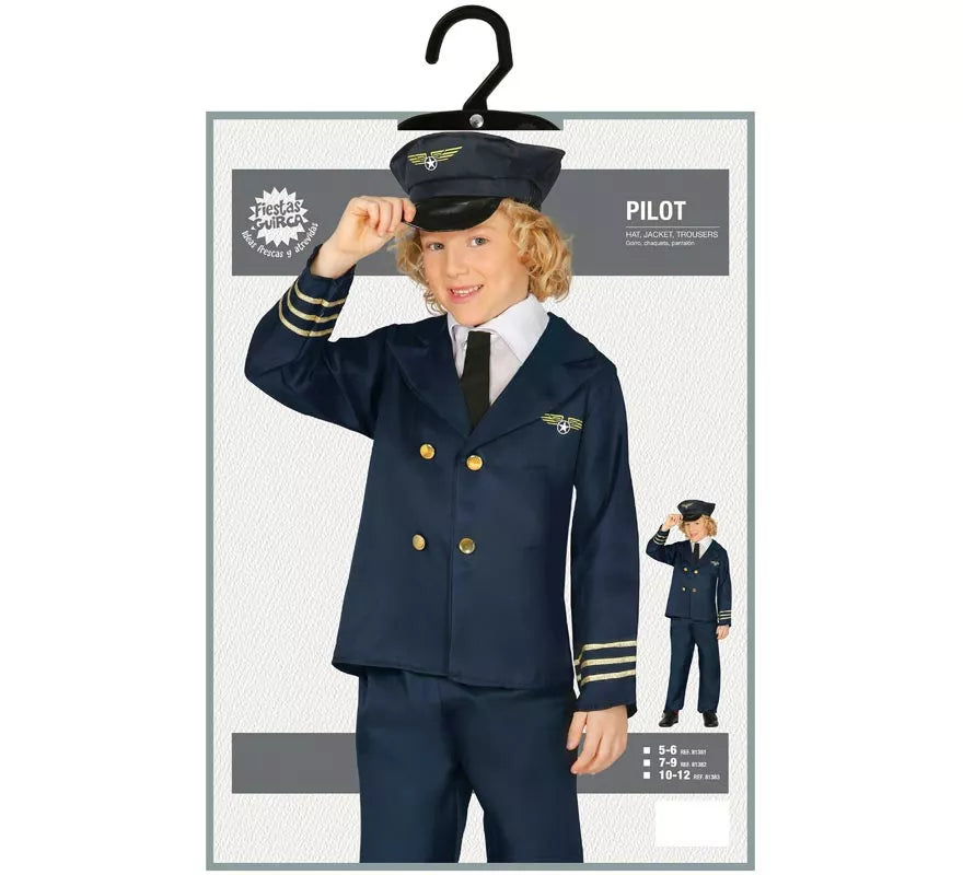 Translation missing: de.Disfraz de Piloto de Avión para niño