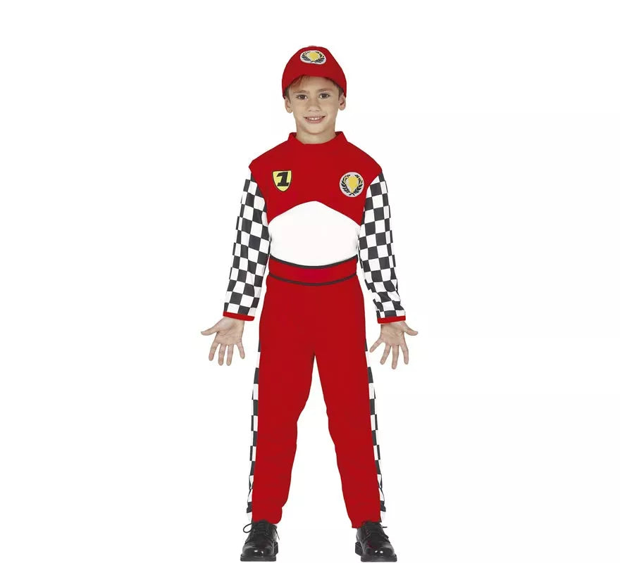 Translation missing: de.Disfraz de Piloto de Carreras para niño