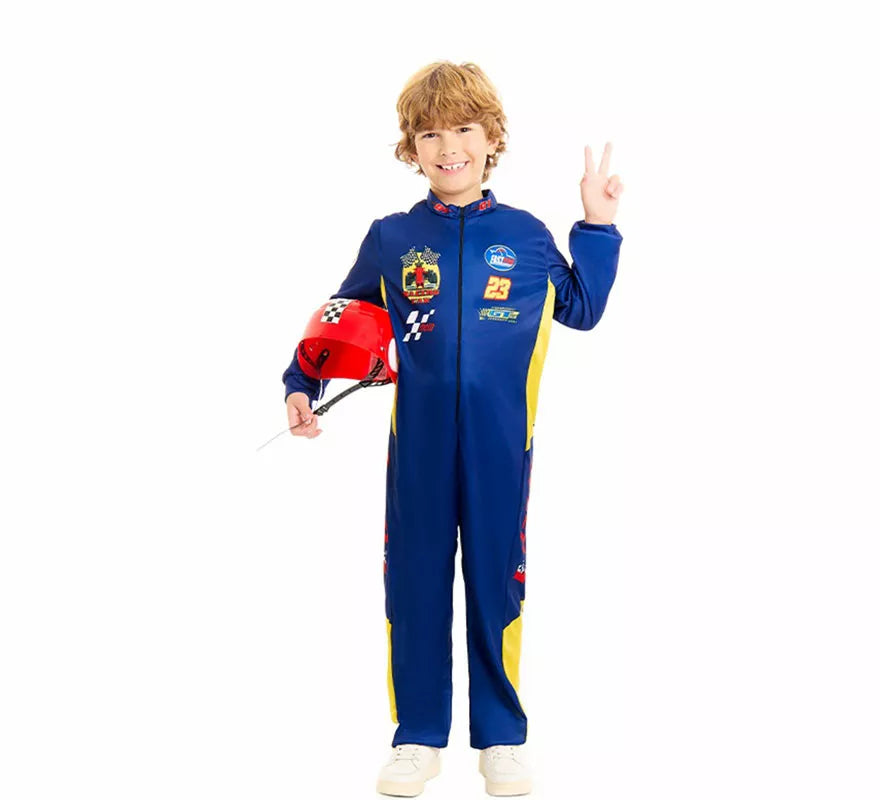 Translation missing: de.Disfraz de Piloto de Carreras para niño