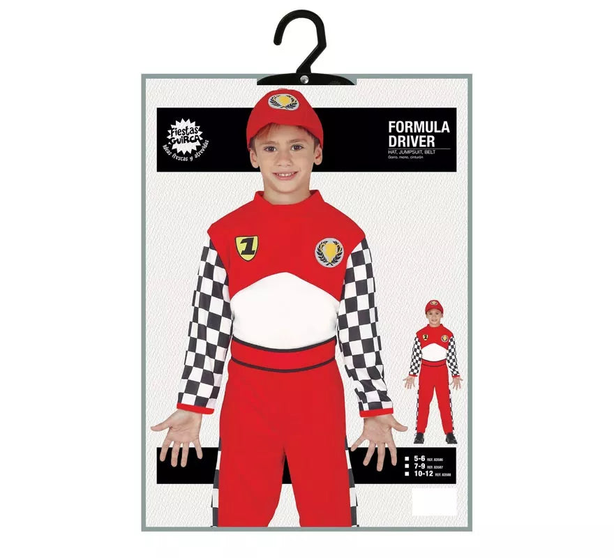 Translation missing: de.Disfraz de Piloto de Carreras para niño