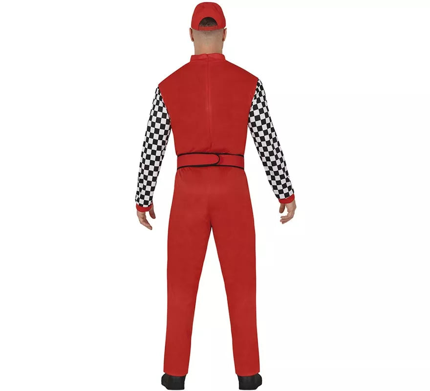 Translation missing: de.Disfraz de Piloto de Fórmula 1 rojo para hombre