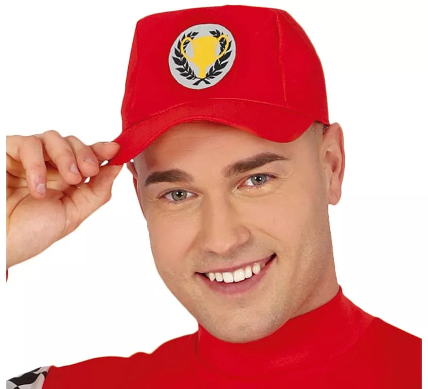 Translation missing: de.Disfraz de Piloto de Fórmula 1 rojo para hombre