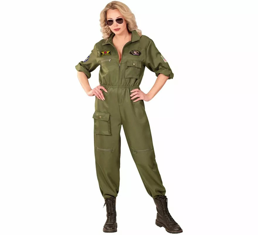 Translation missing: de.Disfraz de Piloto Jet de Combate para mujer