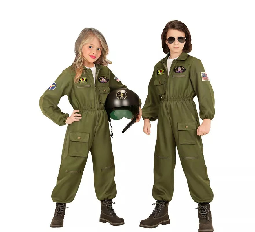 Translation missing: de.Disfraz de Piloto Jet de Combate para niños y adolescente