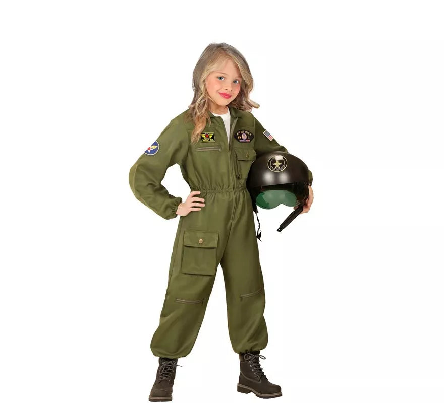 Translation missing: de.Disfraz de Piloto Jet de Combate para niños y adolescente