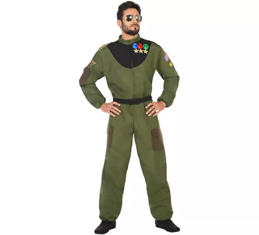 Translation missing: de.Disfraz de Piloto Militar para hombre