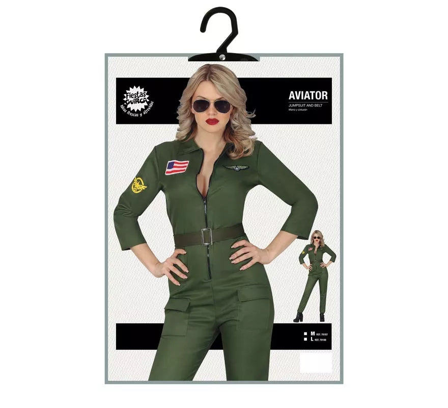 Translation missing: de.Disfraz de Piloto Militar para mujer