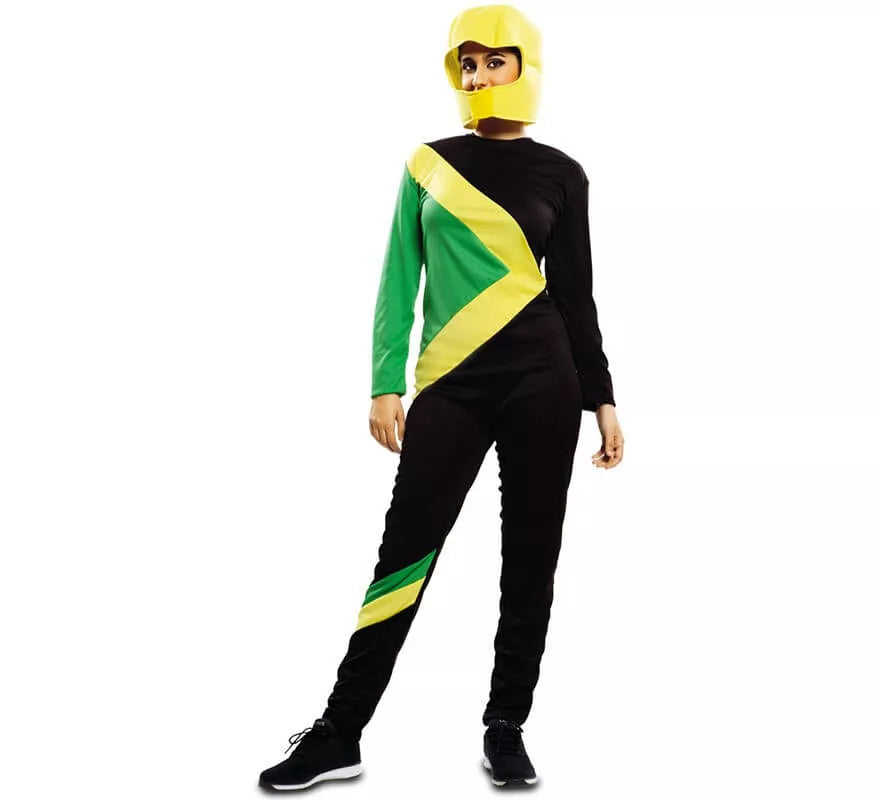 Translation missing: de.Disfraz de Piloto Trineo Bobsleigh Jamaicano para adultos