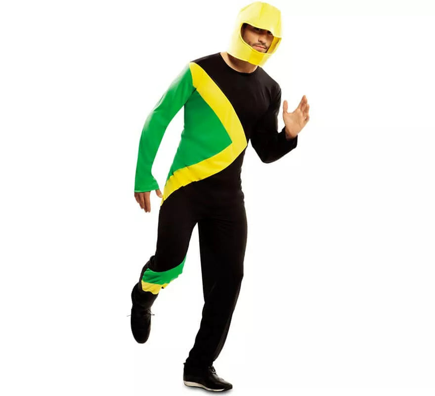 Translation missing: es.Disfraz de Piloto Trineo Bobsleigh Jamaicano para adultos