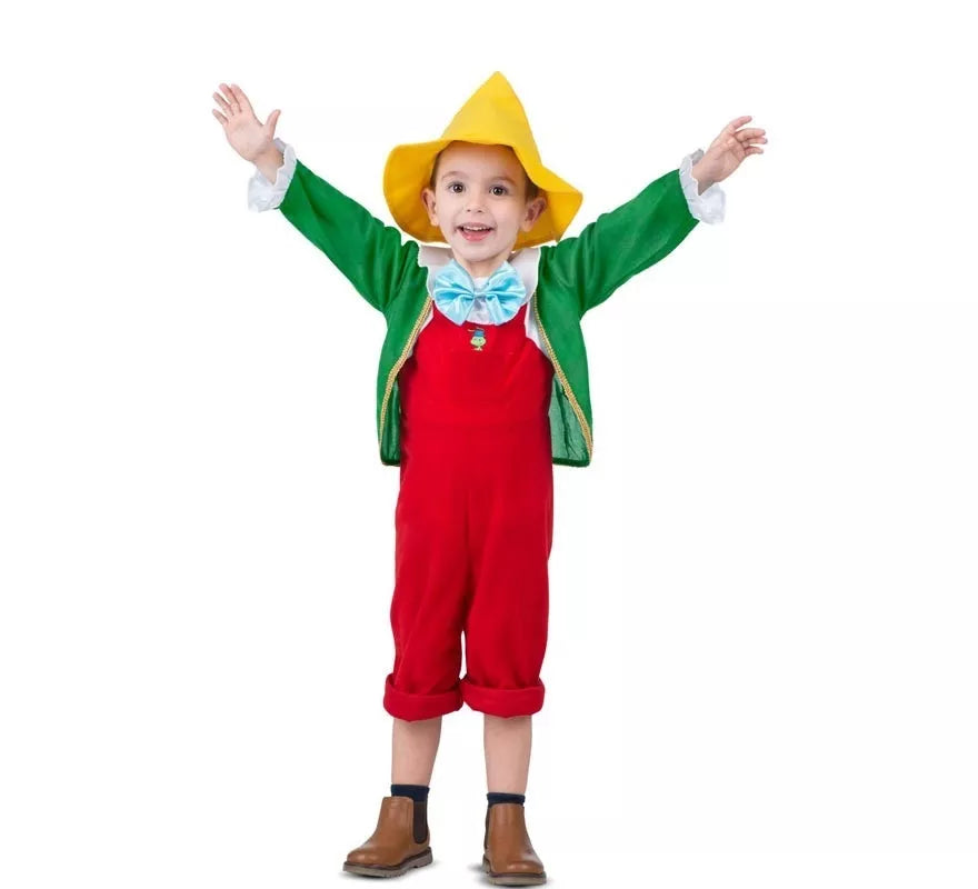 Translation missing: de.Disfraz de Pinocho con gorro y careta para niño